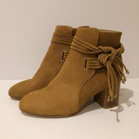 Rag & Bone Dalia Ii Birch Nubuck Leather Ankle Boot NEW Size 37